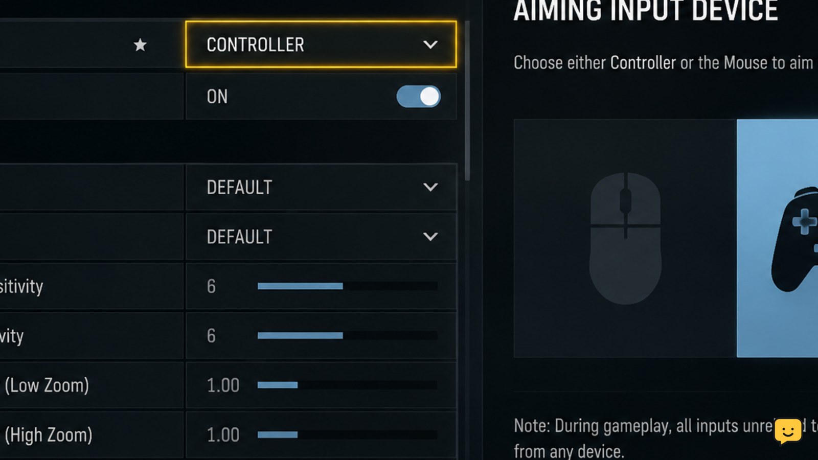 Black Ops 7 PC Controls menu with controller input selected