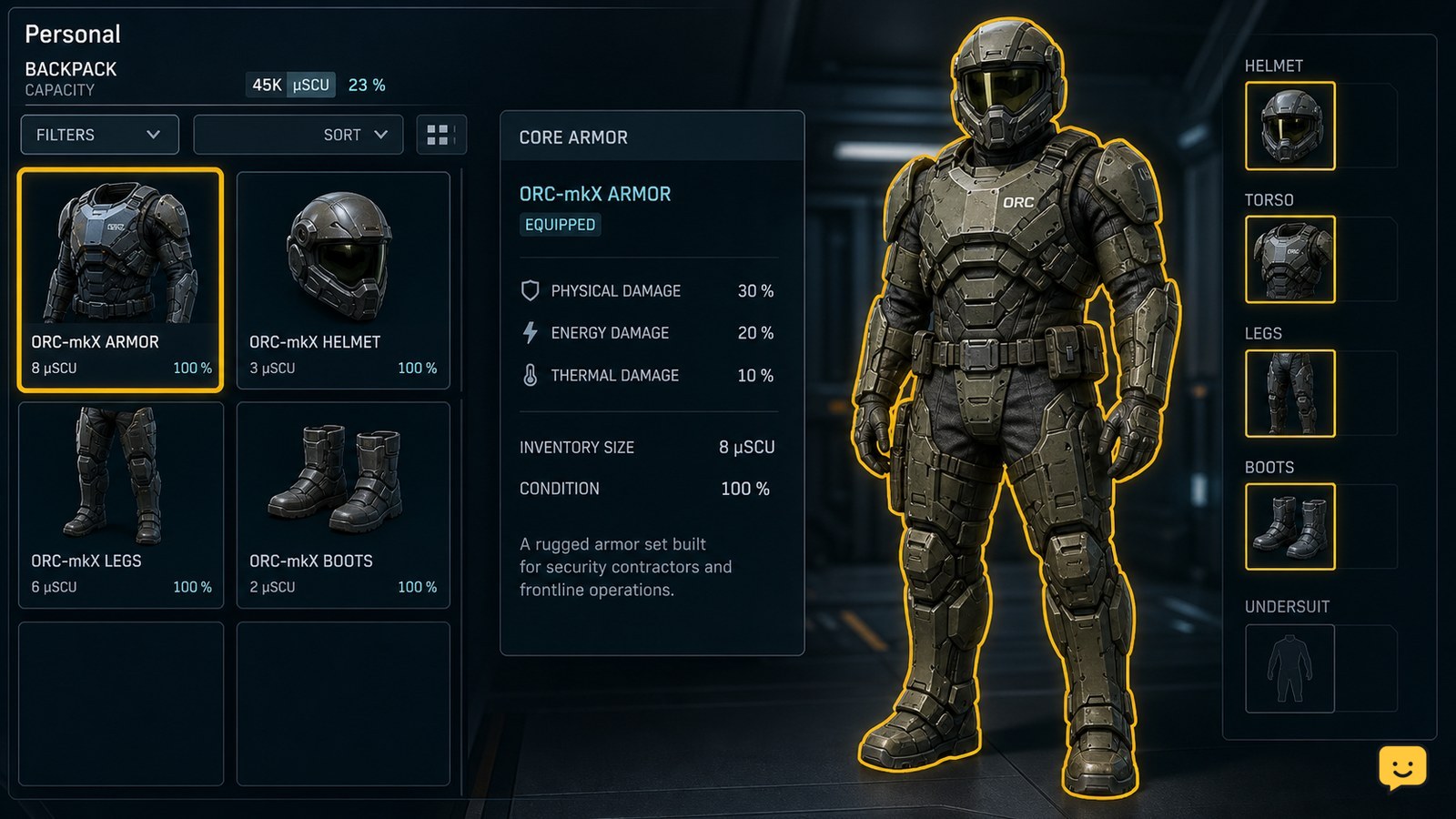 Star Citizen How to Equip Personal Armor: On Foot
