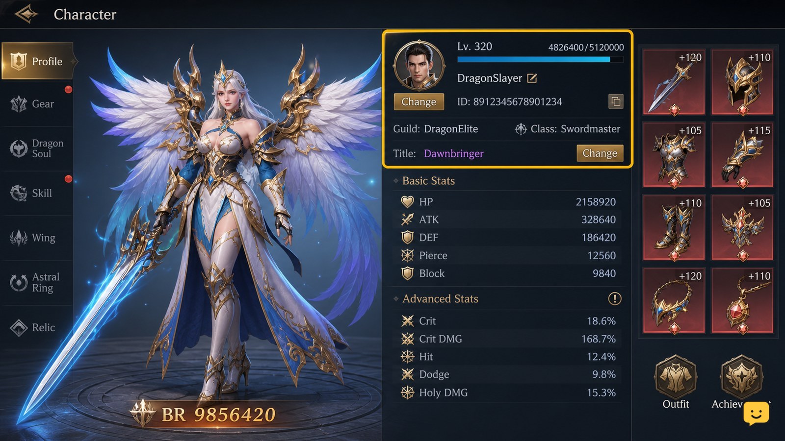 Dragon Sword Awakening: Equip Titles