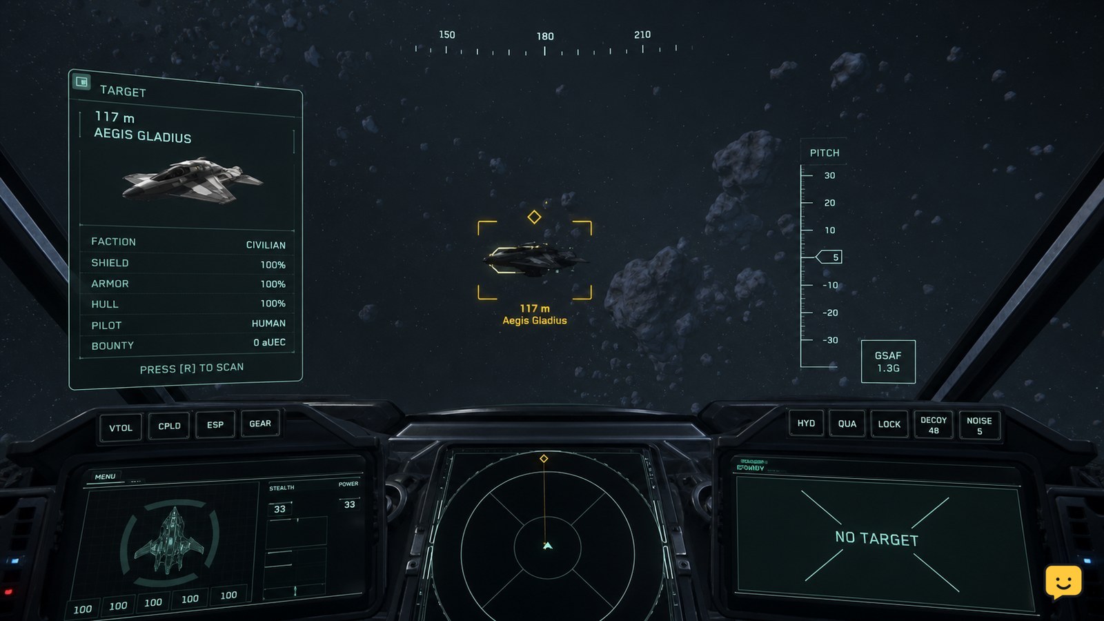 Star Citizen How to Scan Ships and Identify Contacts