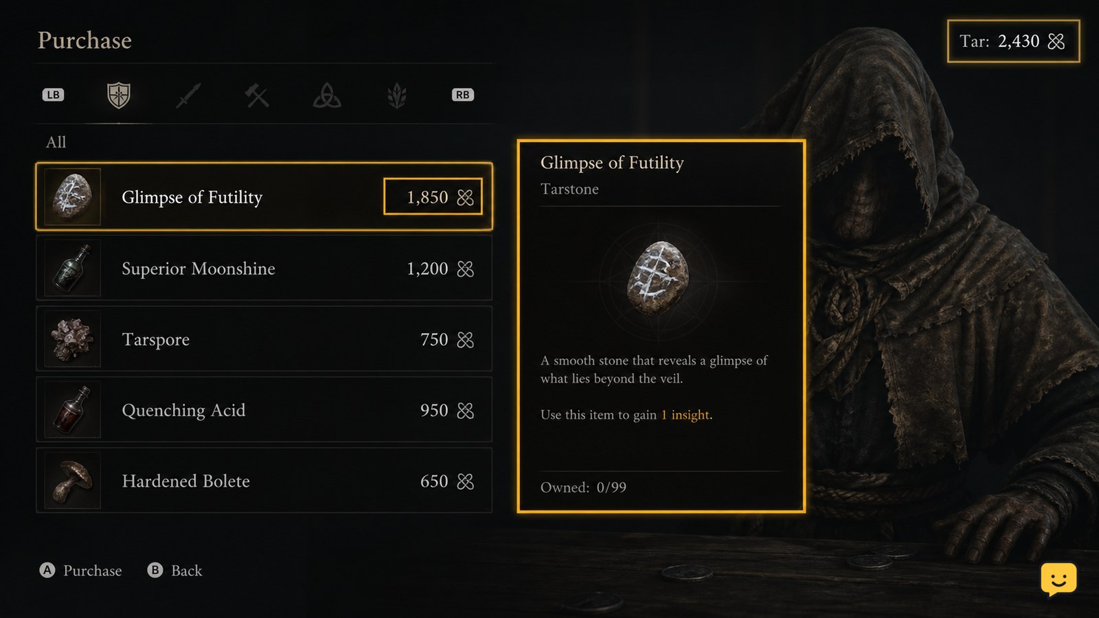 Mortal Shell II How to Spend Tar at Merchants