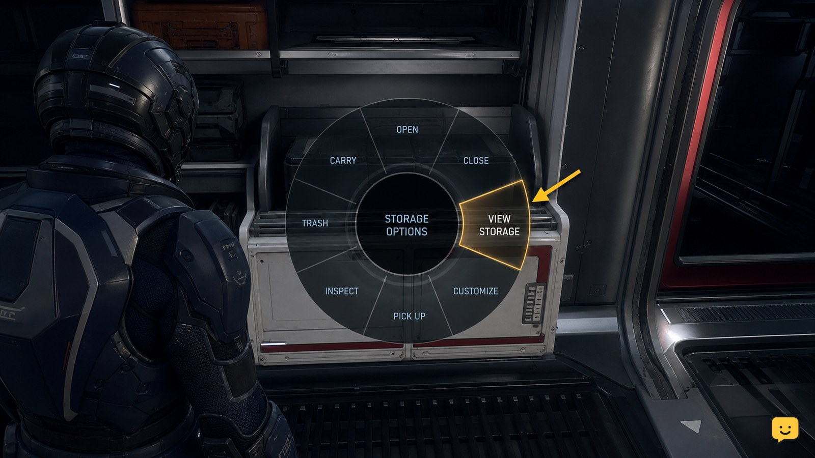 Star Citizen How to Access Ship Inventory: Onboard
