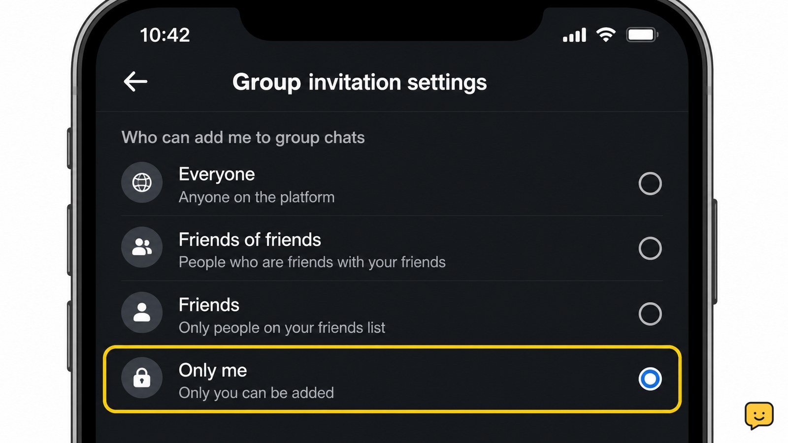 How to Stop Strangers Adding You to Group Chats
