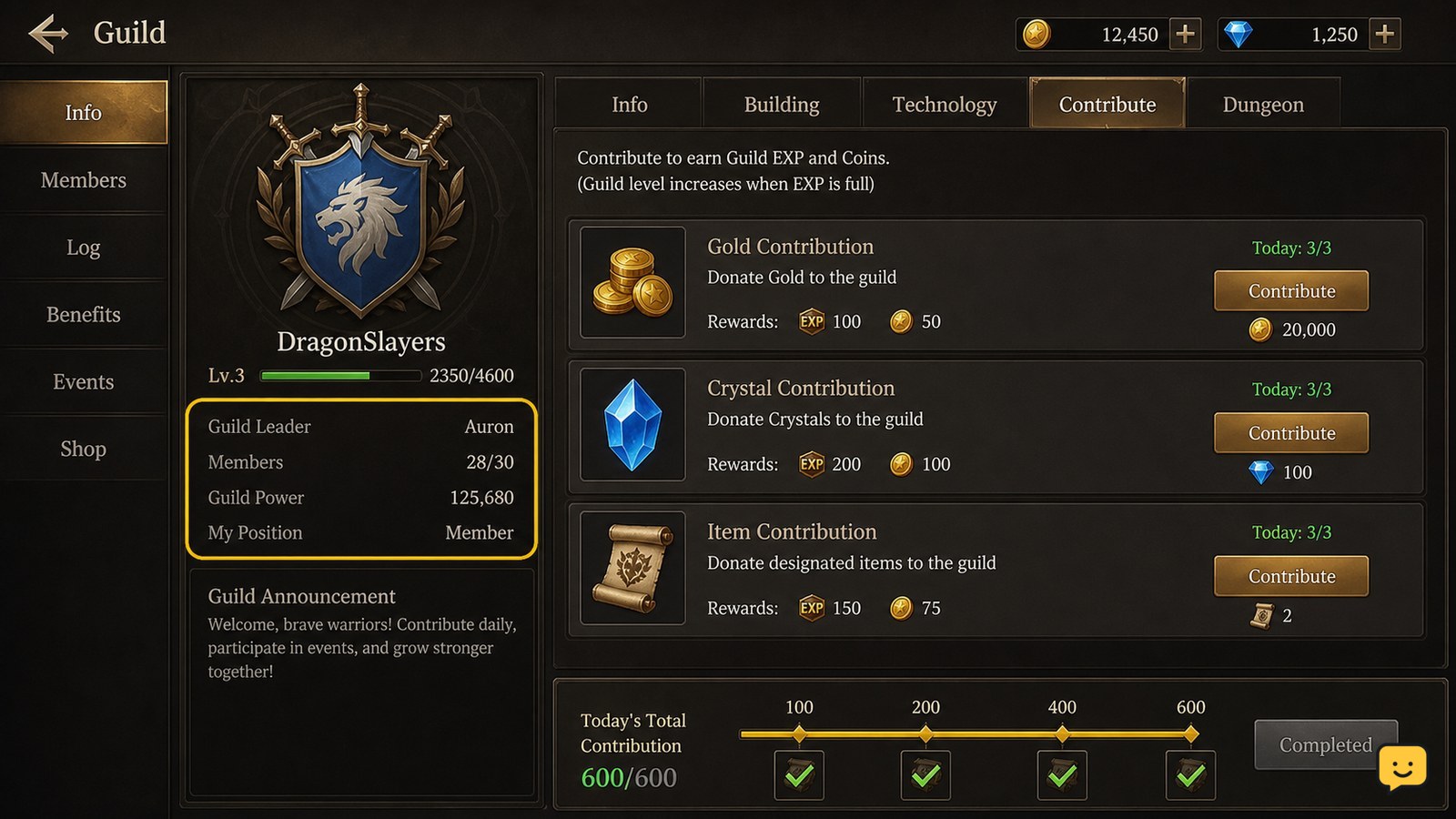 Dragon Sword Awakening Guild Guide: Join and Use