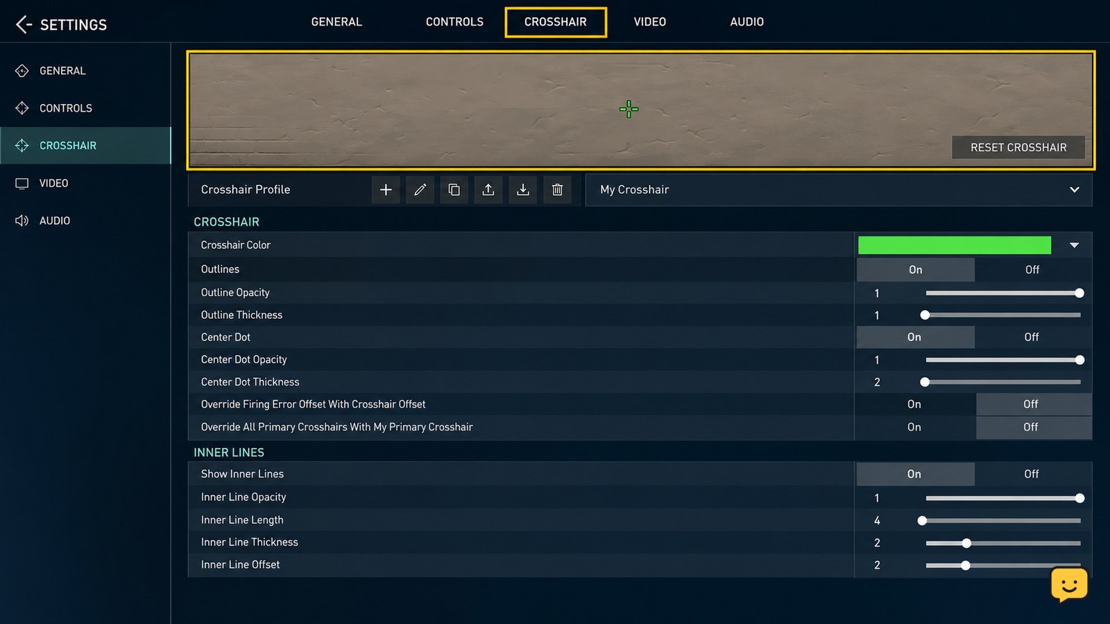VALORANT How to Change Crosshair Settings and Import Code