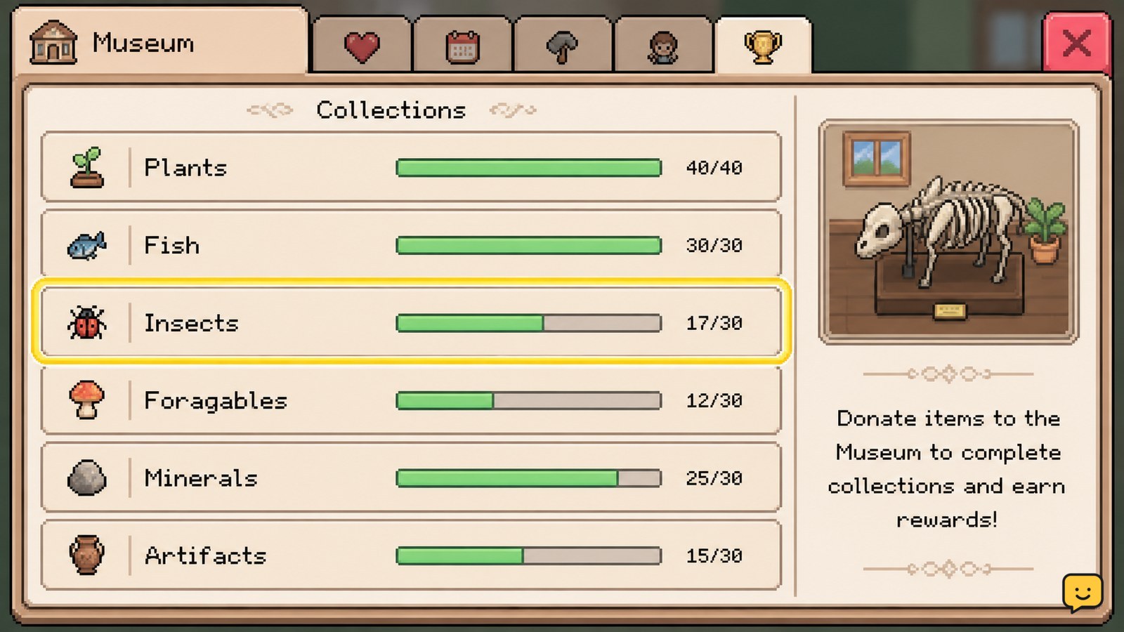 Fields of Mistria Museum Donation Guide