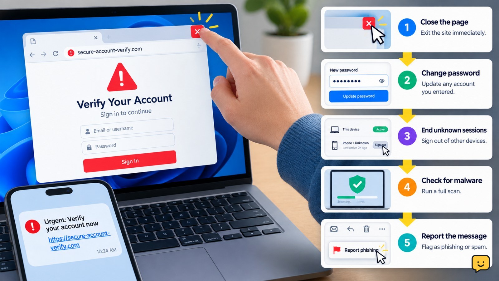 What Should I Do If I Clicked a Phishing Link?