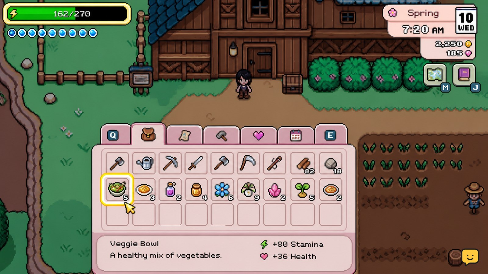 Fields of Mistria How to Restore Stamina