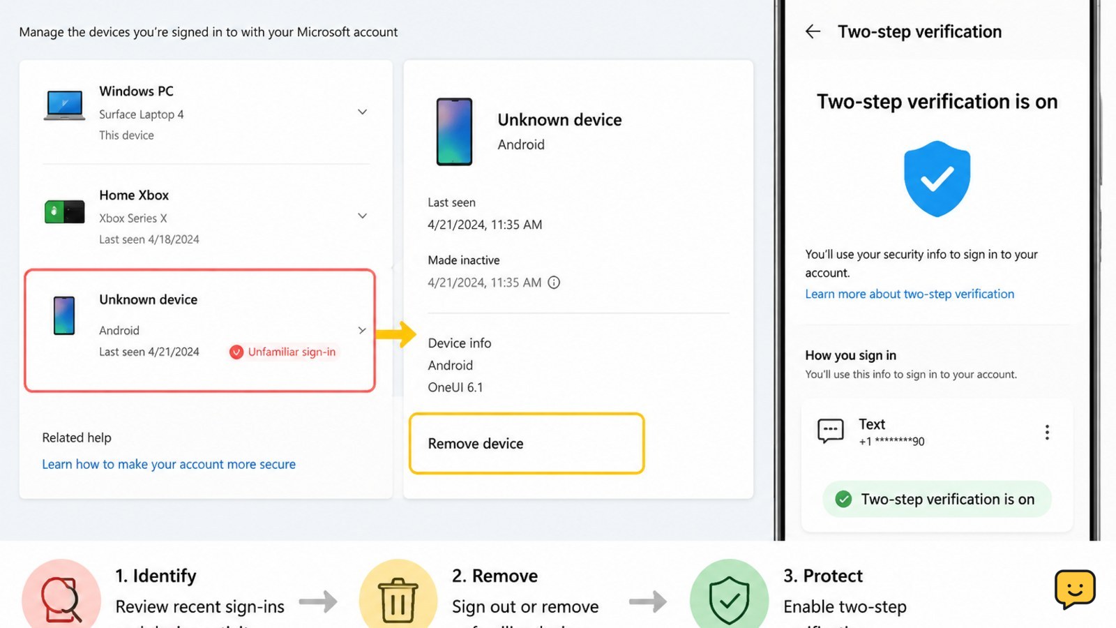 How to Stop Unknown Device Access to Microsoft Account