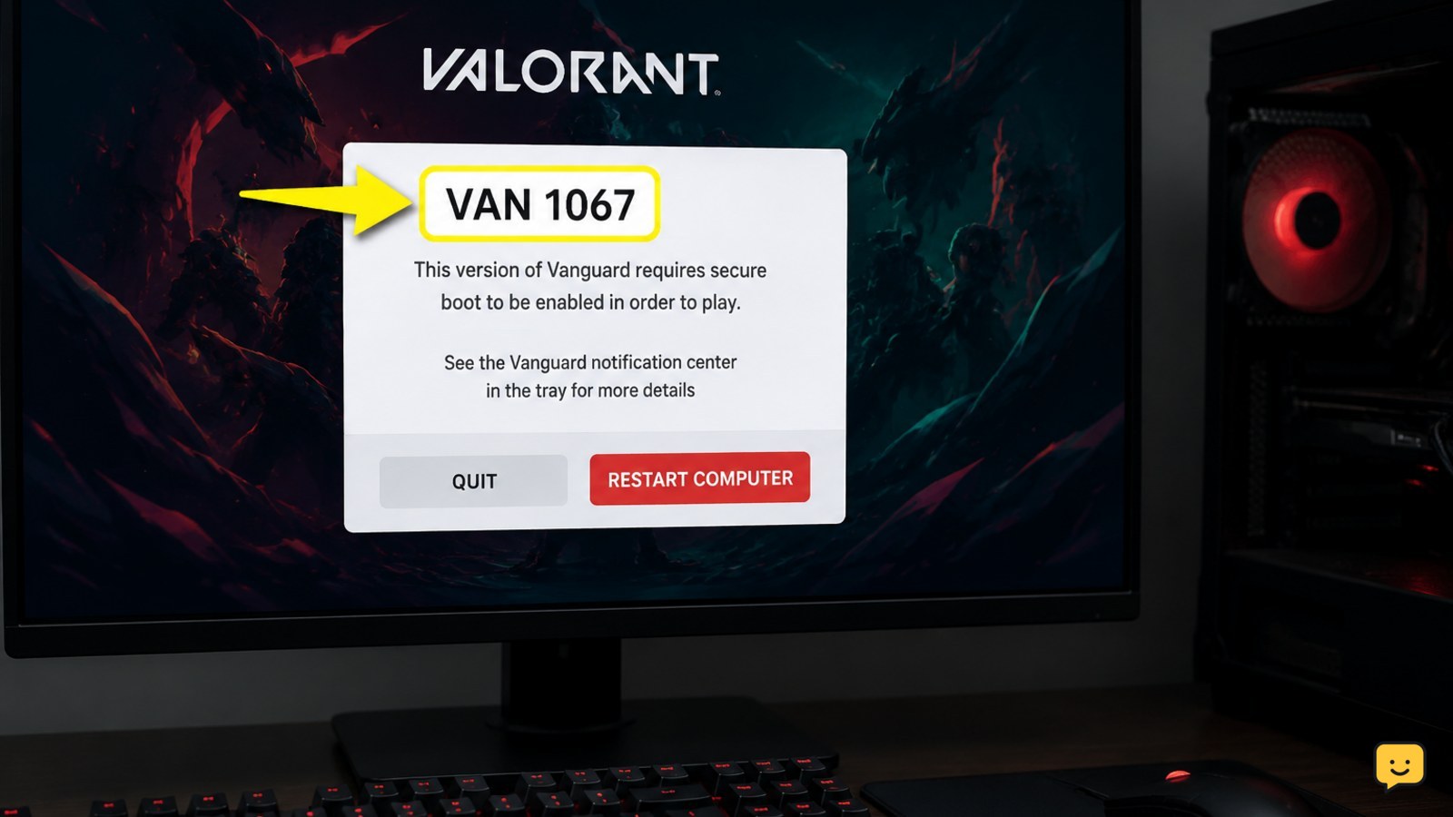 Fix Valorant VAN 1067 Error After Launching the Game