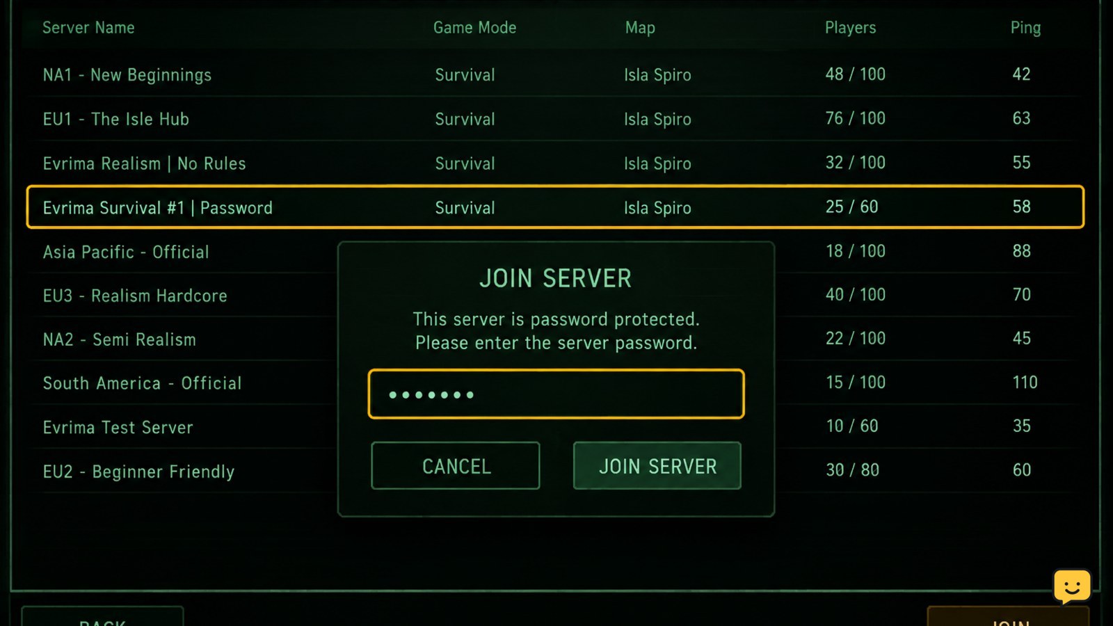 The Isle Evrima Dedicated Server Password Not Working Fix