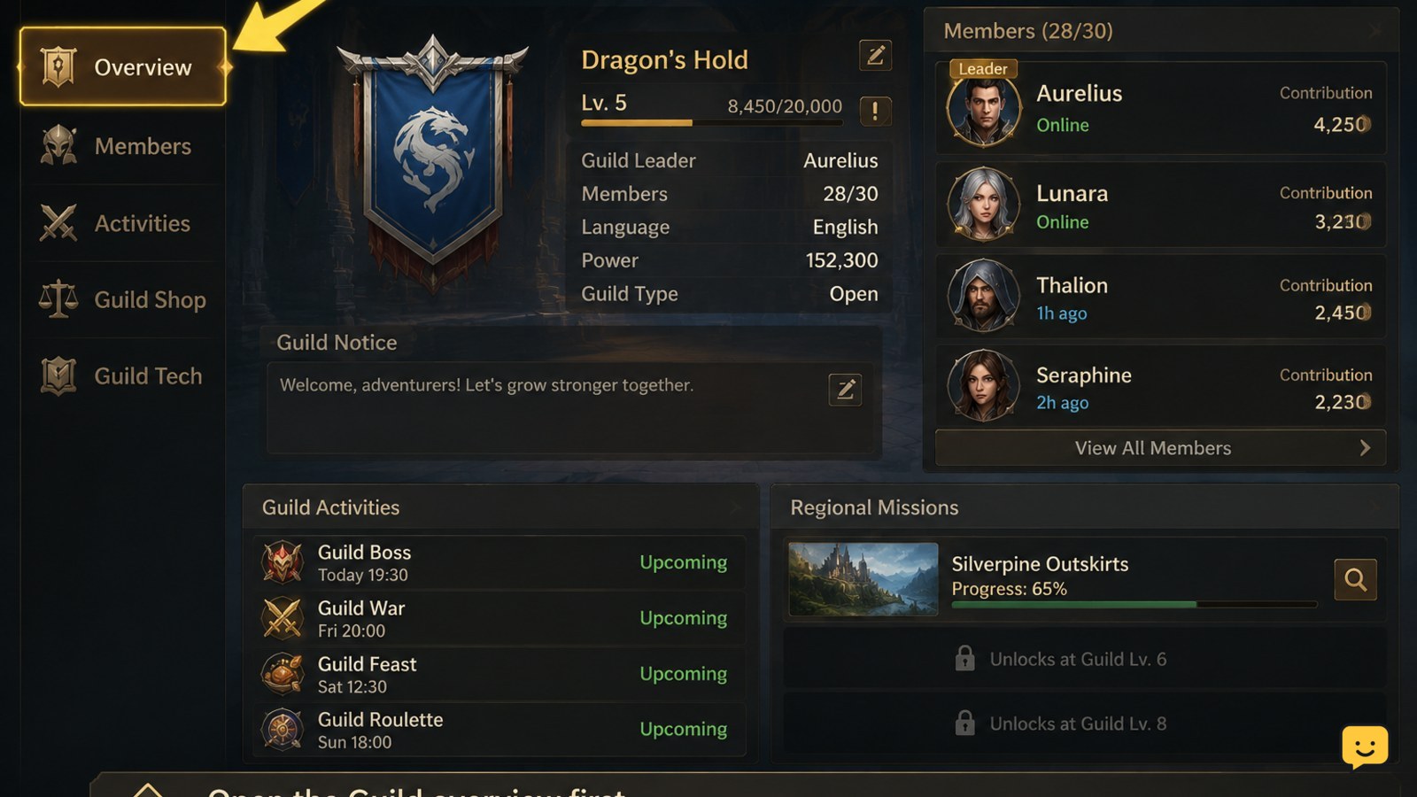 Dragon Sword Awakening Guild Guide: Start Here