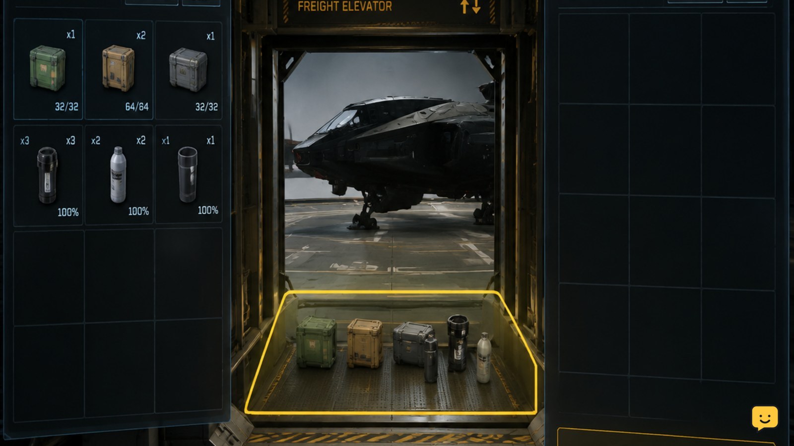 Star Citizen: Move Items to Ship Inventory