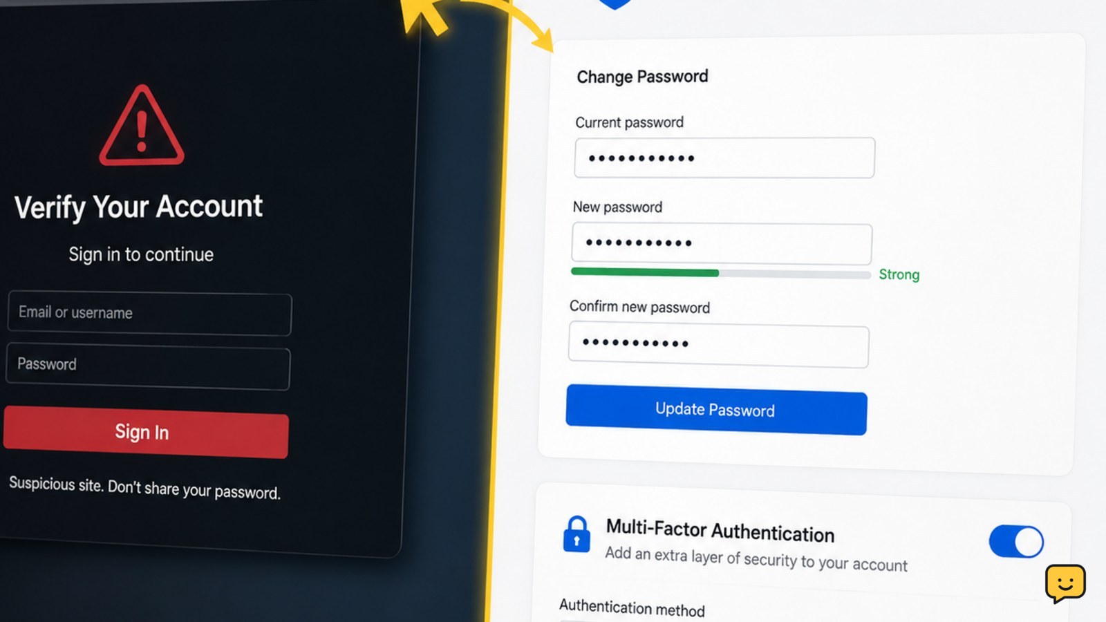 How to Secure an Account After Entering Your Password